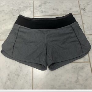Lululemon Women's Gray Athletic Shorts. the print isn’t made anymore